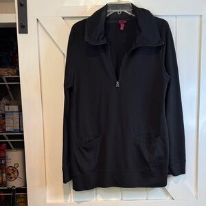Merona Black Half-Zip Pullover Sweatshirt